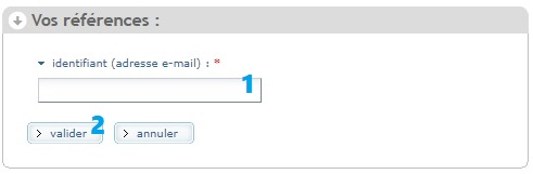 mot de passe oublié